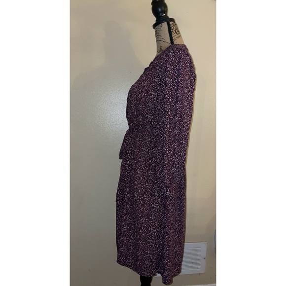 💕GAP Button Front Purple Print Dress - Picture 5 of 7